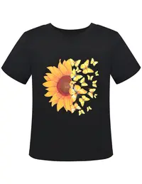 Black Butterfly Sunflower view 3