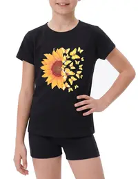 Black Butterfly Sunflower view 2